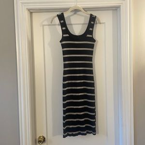 Striped body con dress